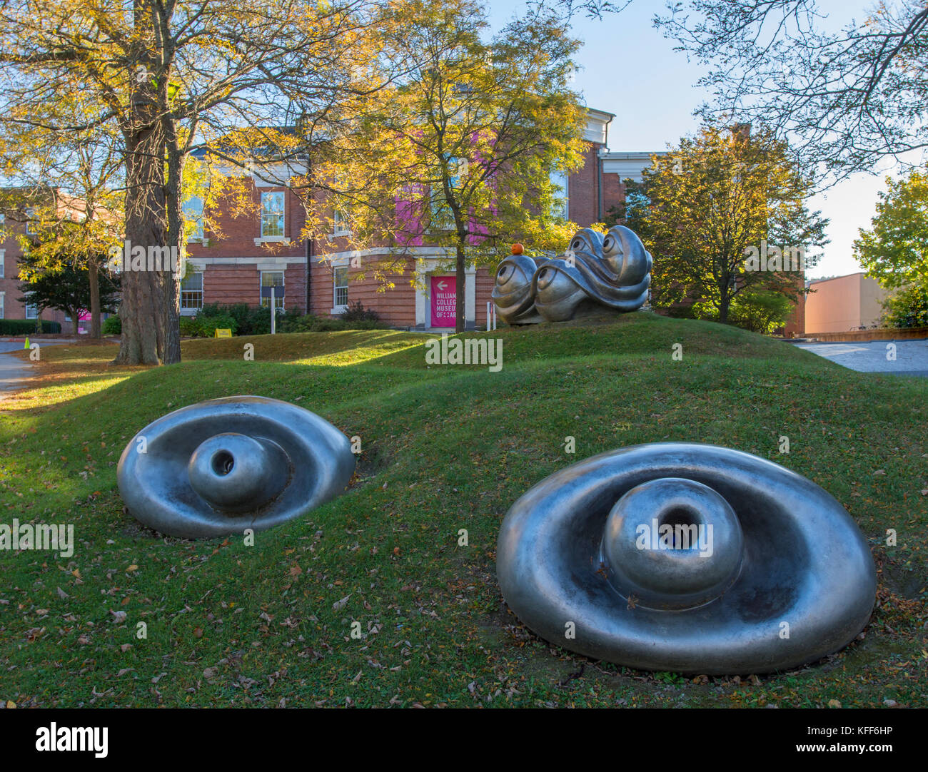 Williams College art museum et une exposition d'œuvres d'art, Williamstown, Massachusetts, USA Banque D'Images