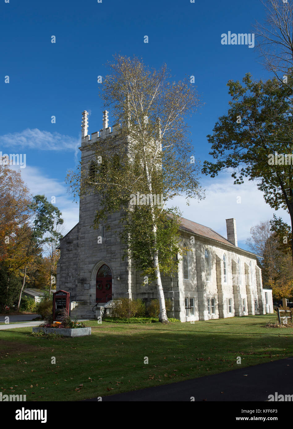 L'église du Dorset (United Church of Christ) dans le Dorset, Vermont, Etats-Unis Banque D'Images
