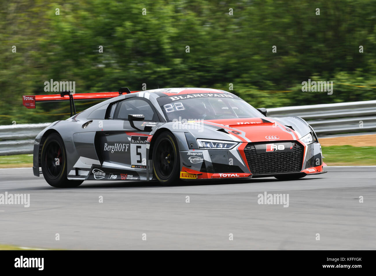 Motorsport GT Racing - Brands Hatch & Barcelone série Blancpain Banque D'Images