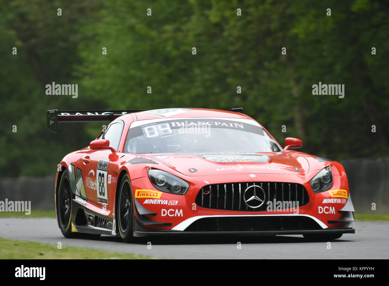 Motorsport GT Racing - Brands Hatch & Barcelone série Blancpain Banque D'Images
