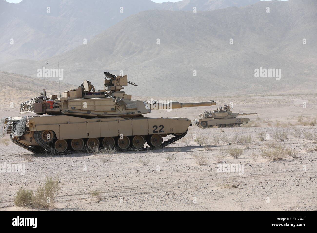 M1A2 Abrams char de combat principal Banque D'Images