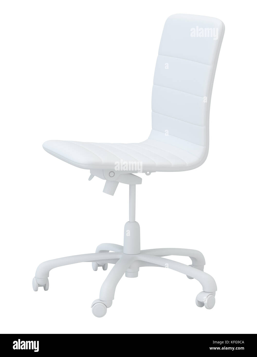 Chaise De Bureau Rose Isolée Sur Fond Noir Rendu 3d Banque D