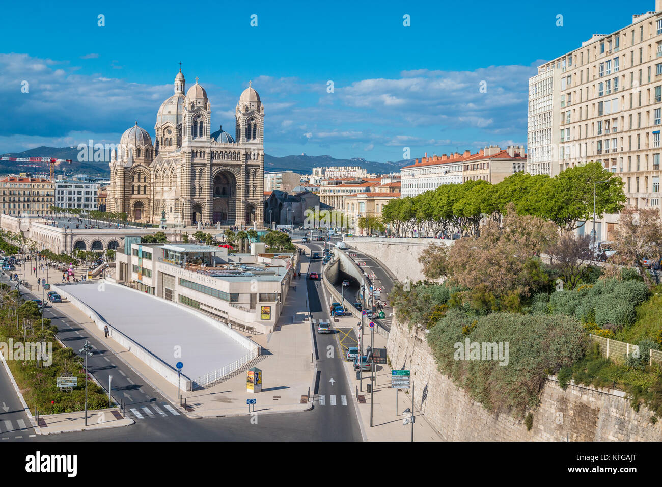 Cathédrale de Marseille France Banque D'Images