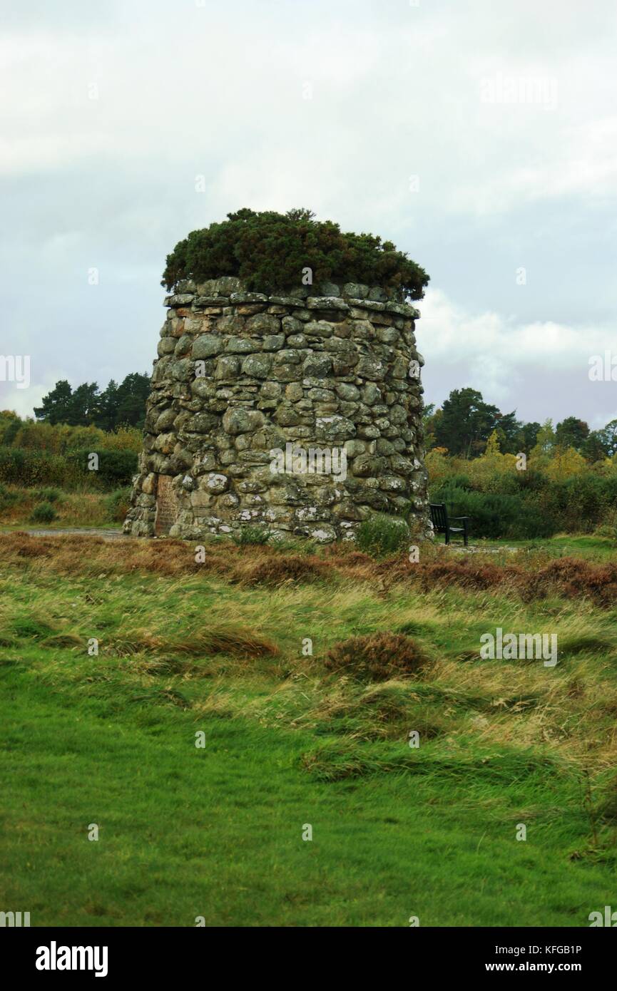 Tour sur le champ de bataille à Colloden, Ecosse Banque D'Images