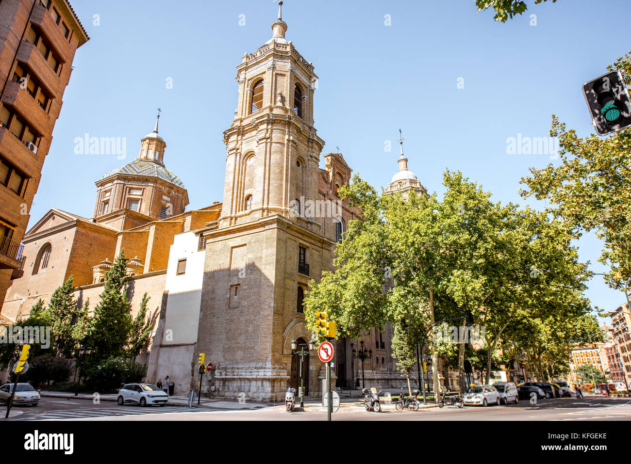 La ville de Saragosse en Espagne Banque D'Images