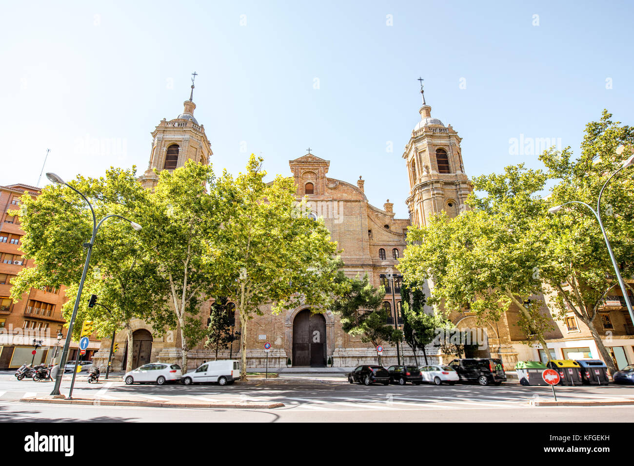 La ville de Saragosse en Espagne Banque D'Images
