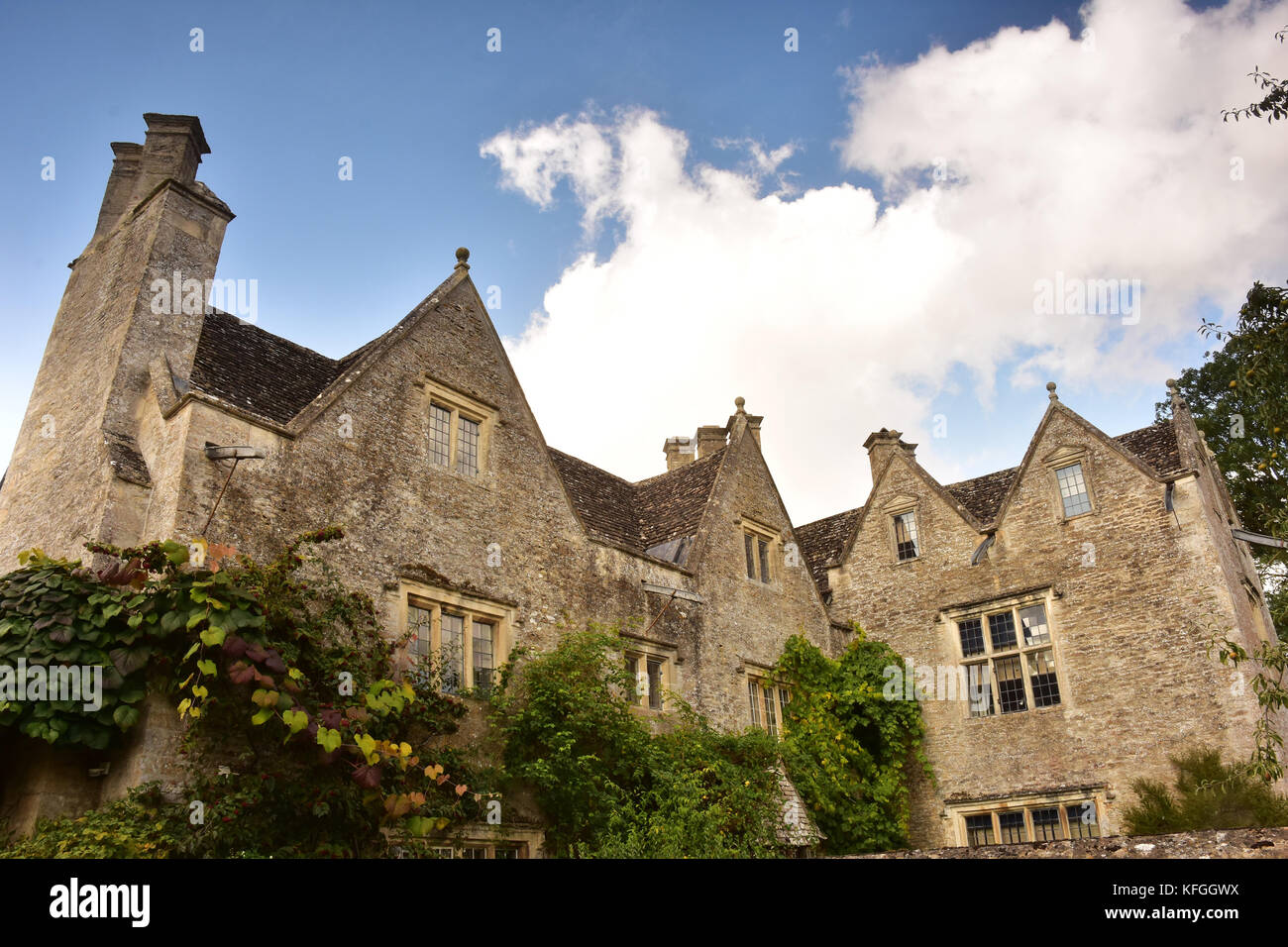 Extérieur du manoir Kelmscott, Kelmscott, Lechlade, Angleterre Banque D'Images