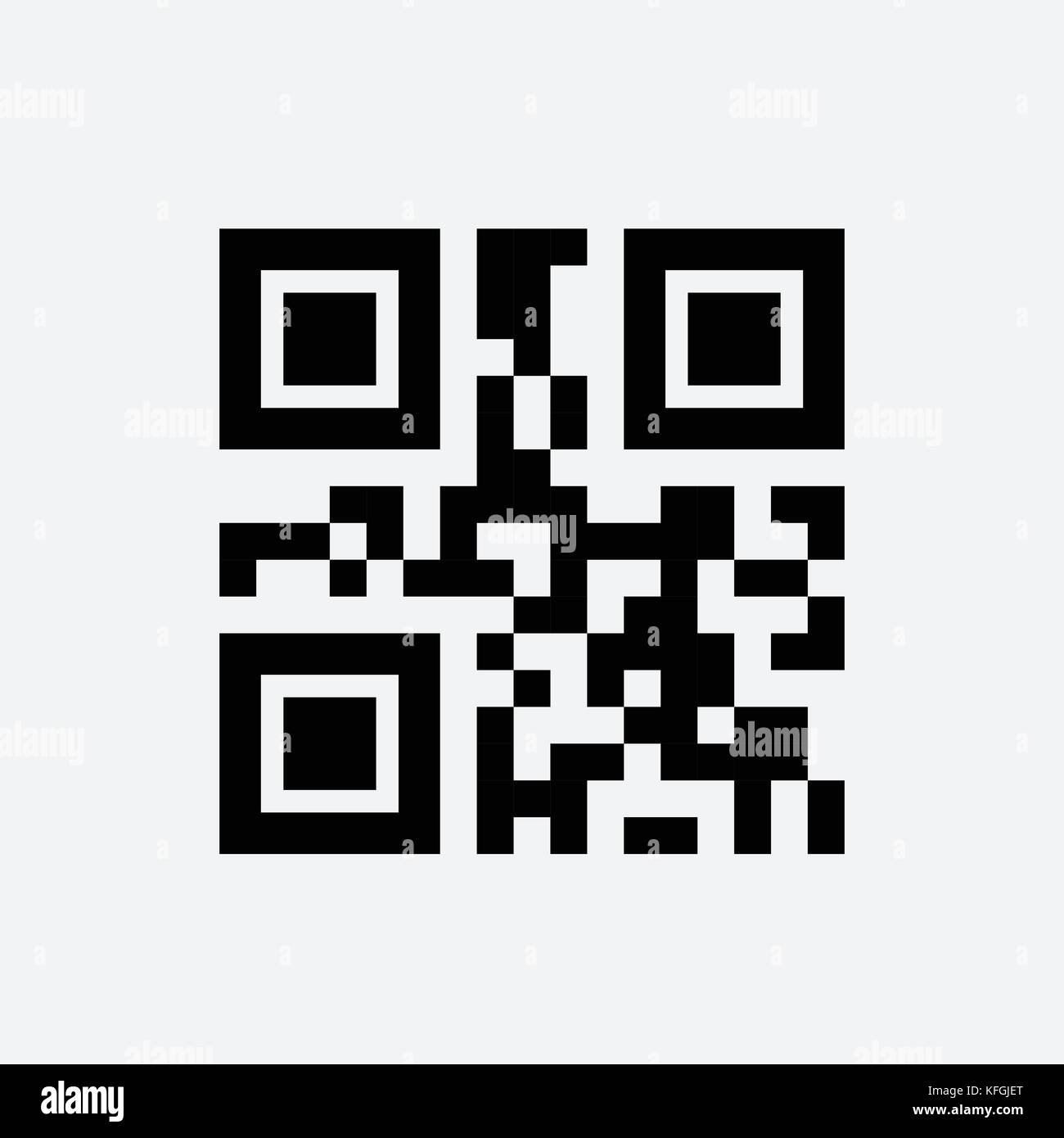 Exemple de code qr pour smartphone l'icône balayage Illustration de Vecteur