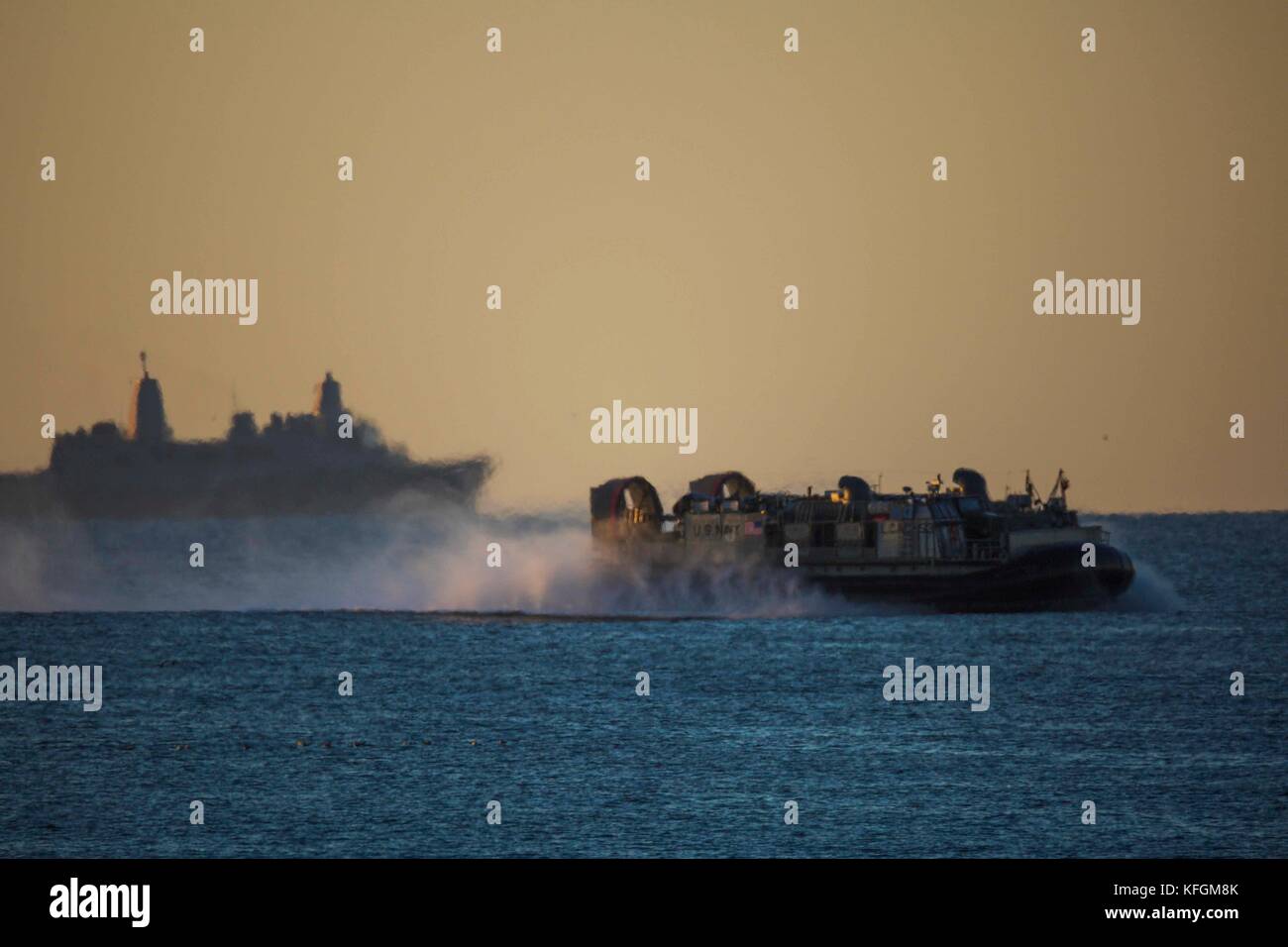 Landing Craft Air Cushion (LCAC) Banque D'Images
