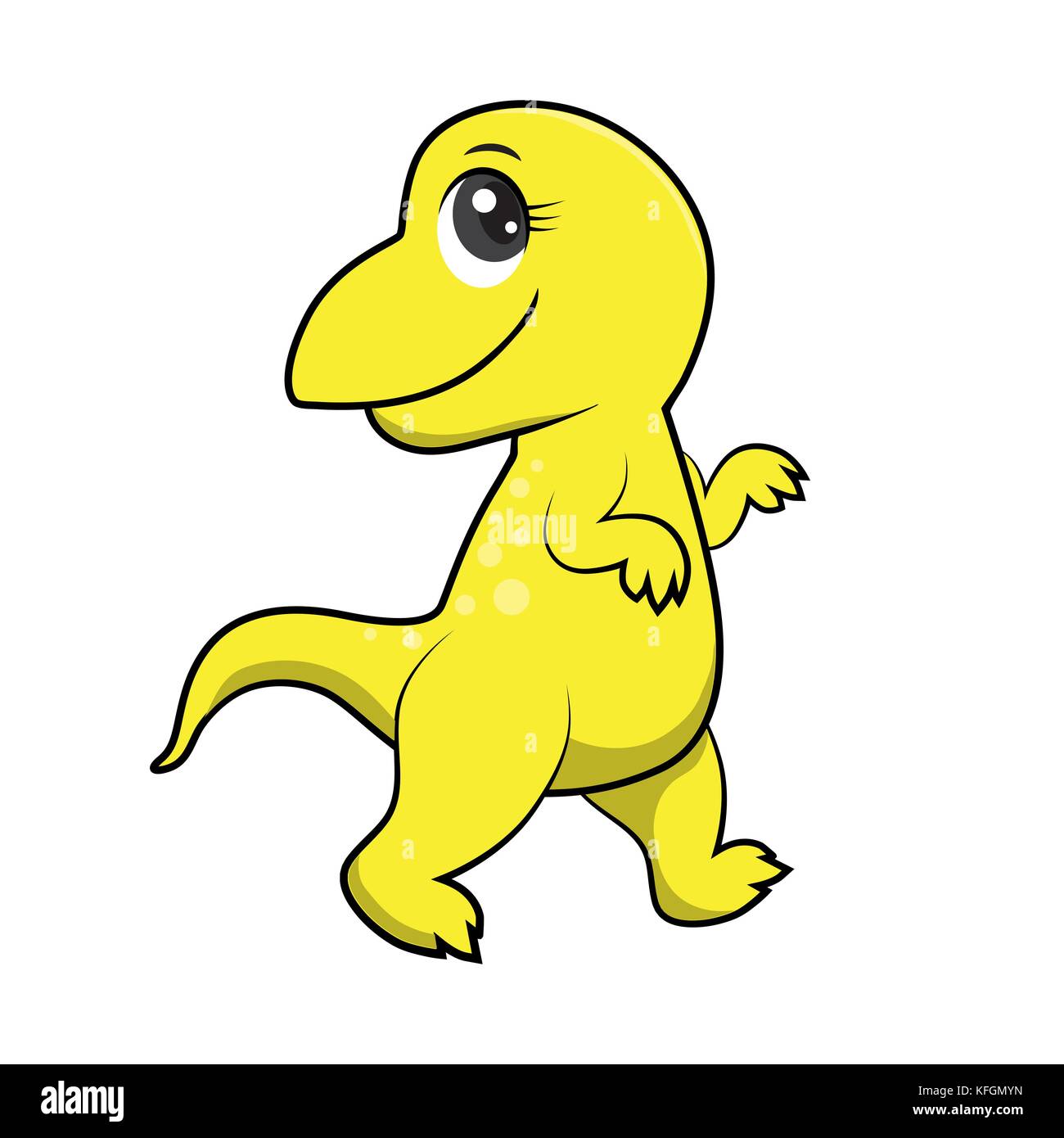 Illustration de dinosaures cute cartoon fichier eps10 sur le fond blanc Illustration de Vecteur