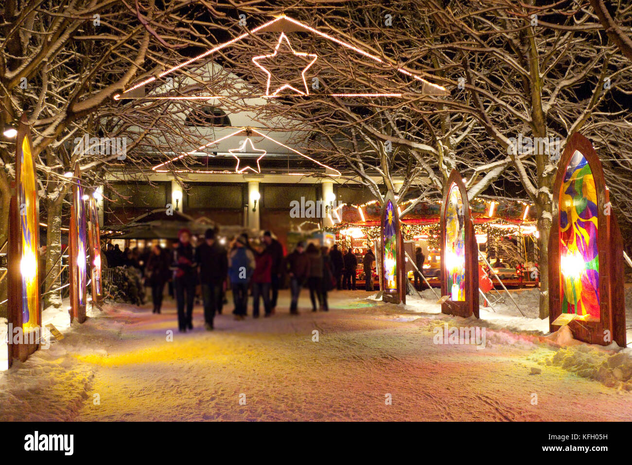 Christkindelsmarkt Weihnachtsmarkt, Baden-Baden Banque D'Images