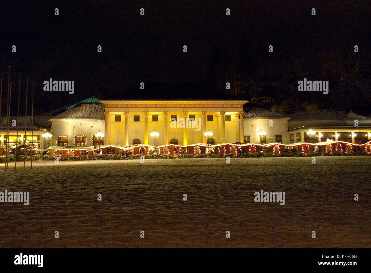 Kurhaus mit Weihnachtsmarkt, Christkindelsmarkt Baden-Baden Banque D'Images