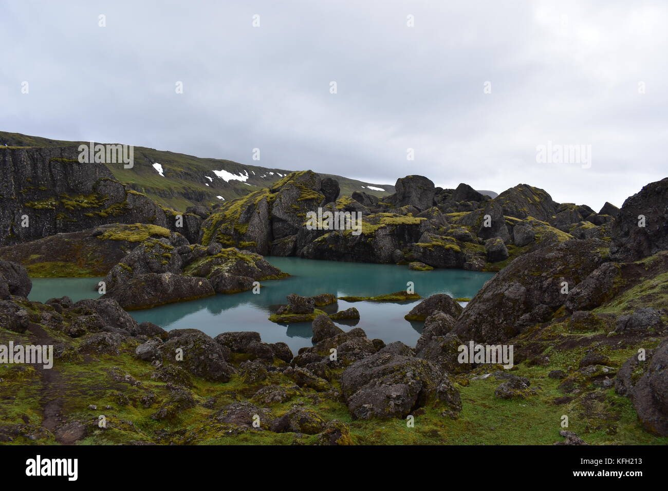 Les Boulders géants en Islande de l'est Banque D'Images