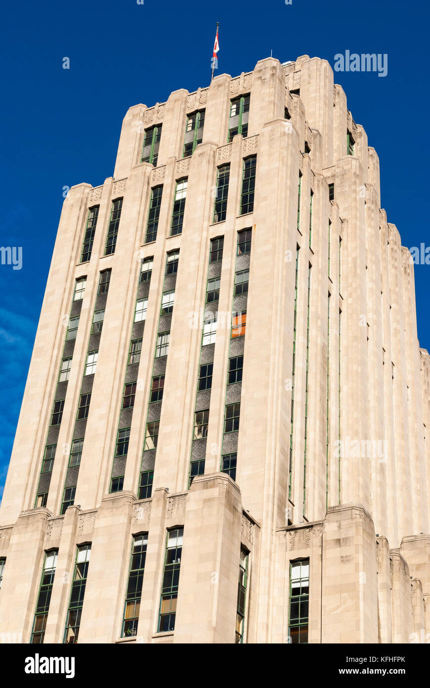 Édifice Aldred, place des Armes, Vieux-Montréal, Québec, Canada Banque D'Images