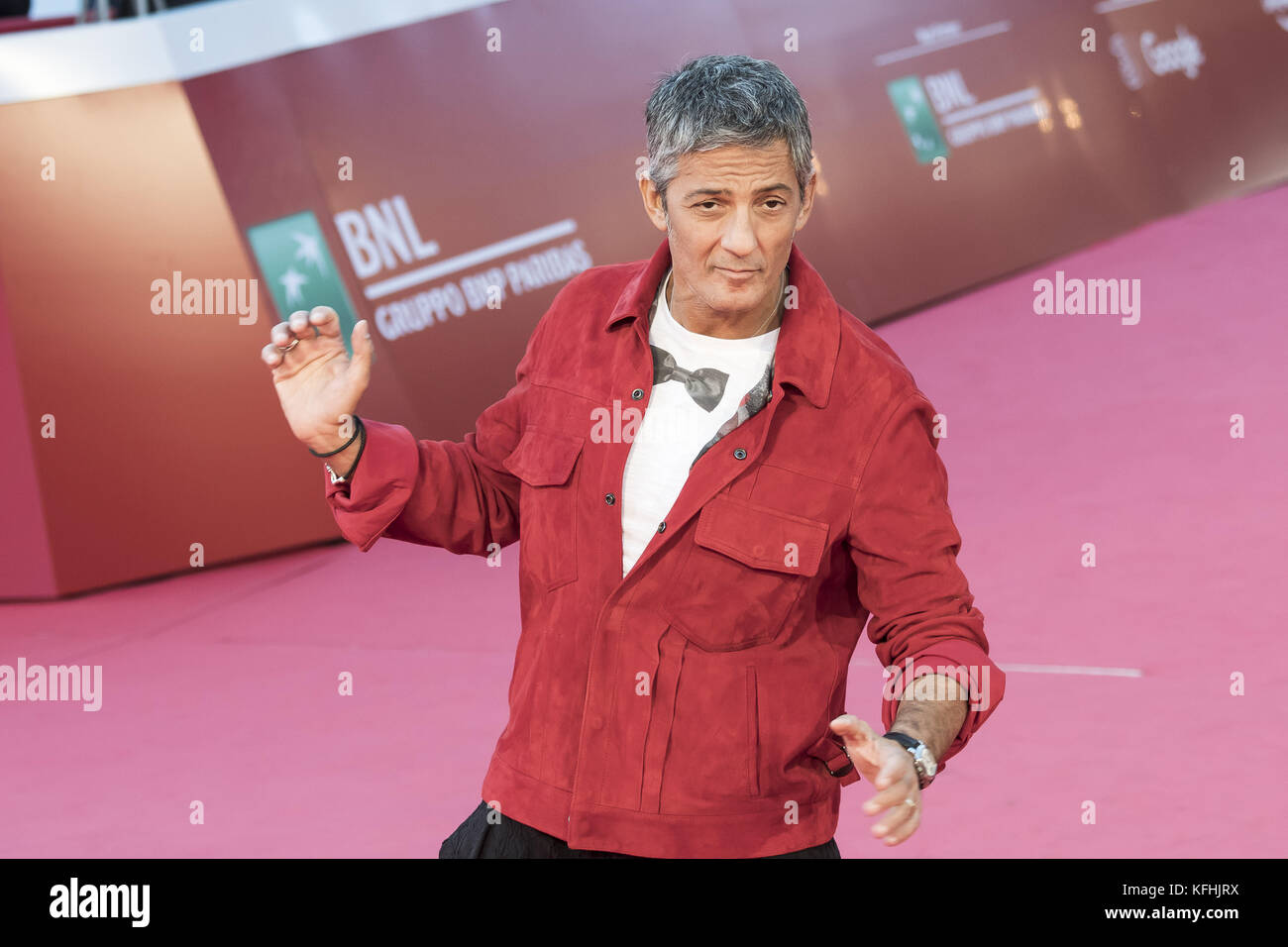 Rome, Italie. 29 Oct, 2017. Rosario Fiorello qui fréquentent le tapis rouge lors de la 12e Festival du Film de Rome : Silvia Crédit Gerbino/Alamy Live News Banque D'Images