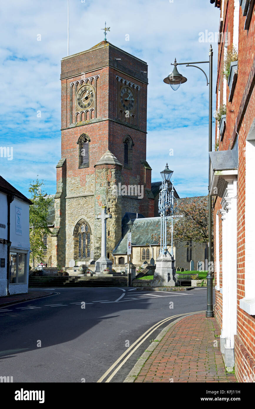 L'église St Mary à Petworth, une petite ville dans le West Sussex, Angleterre, Royaume-Uni Banque D'Images