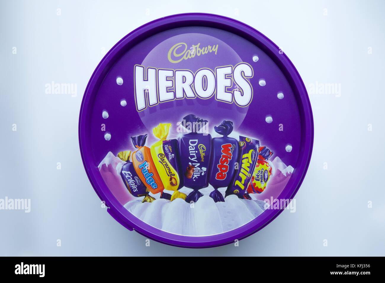 Cadbury Chocolat Héros à remous Banque D'Images