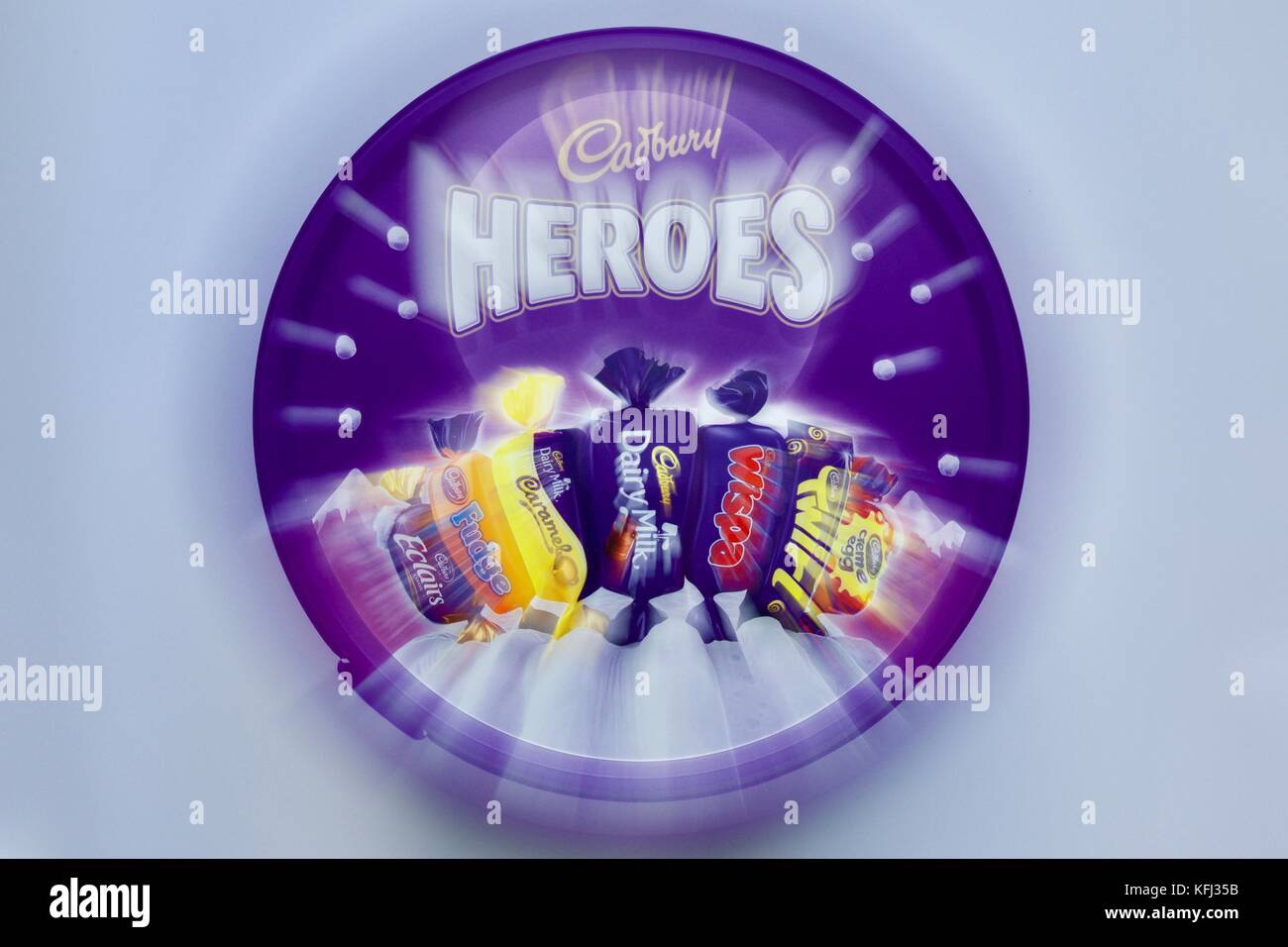 Cadbury Chocolat Héros à remous Banque D'Images