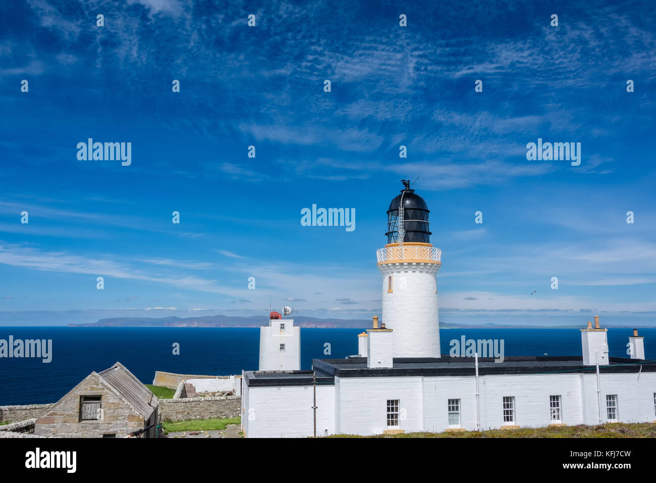 Dunnet head lighthouse, caithness, Ecosse, Royaume-Uni Banque D'Images