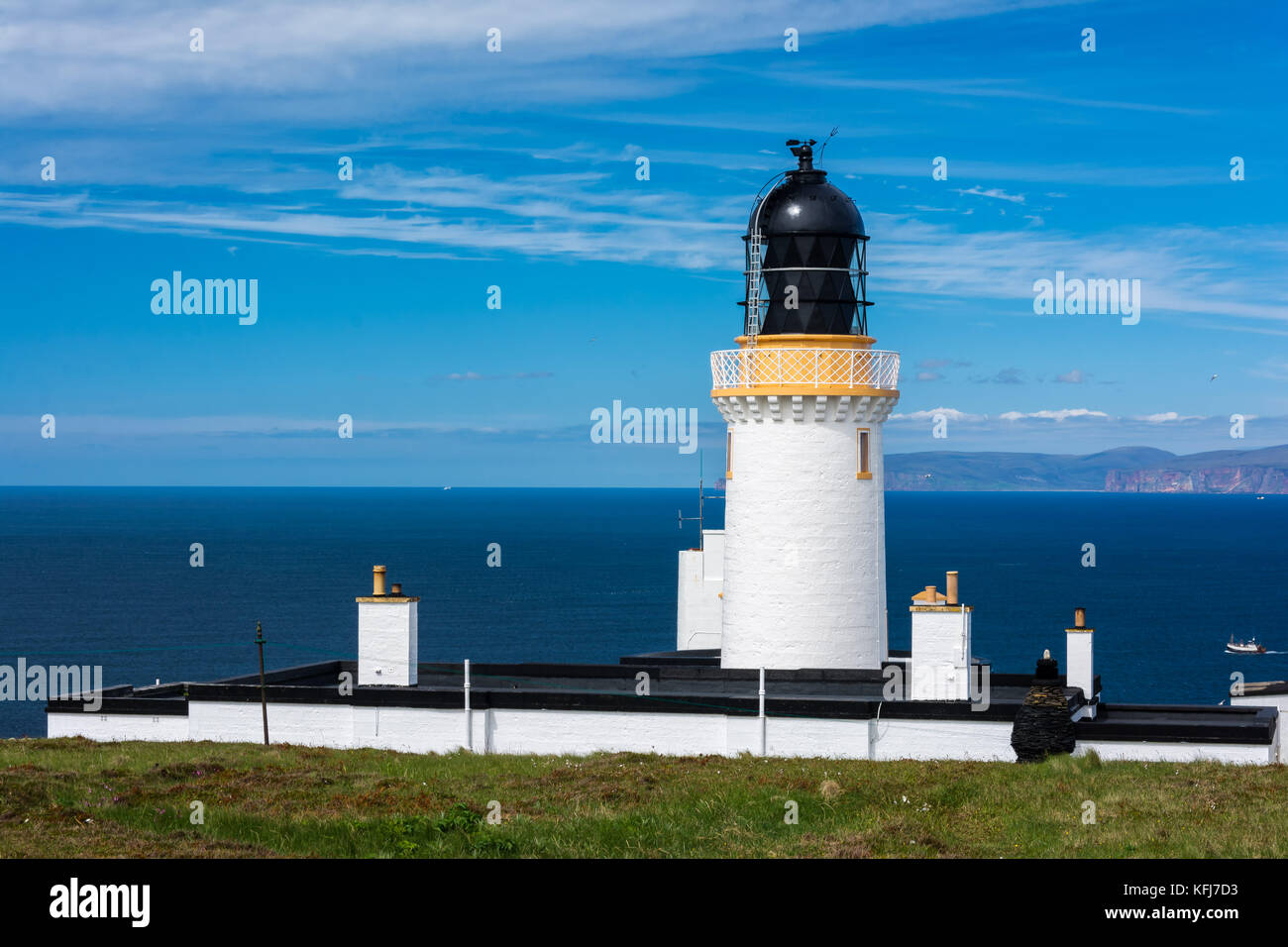 Dunnet head lighthouse, caithness, Ecosse, Royaume-Uni Banque D'Images