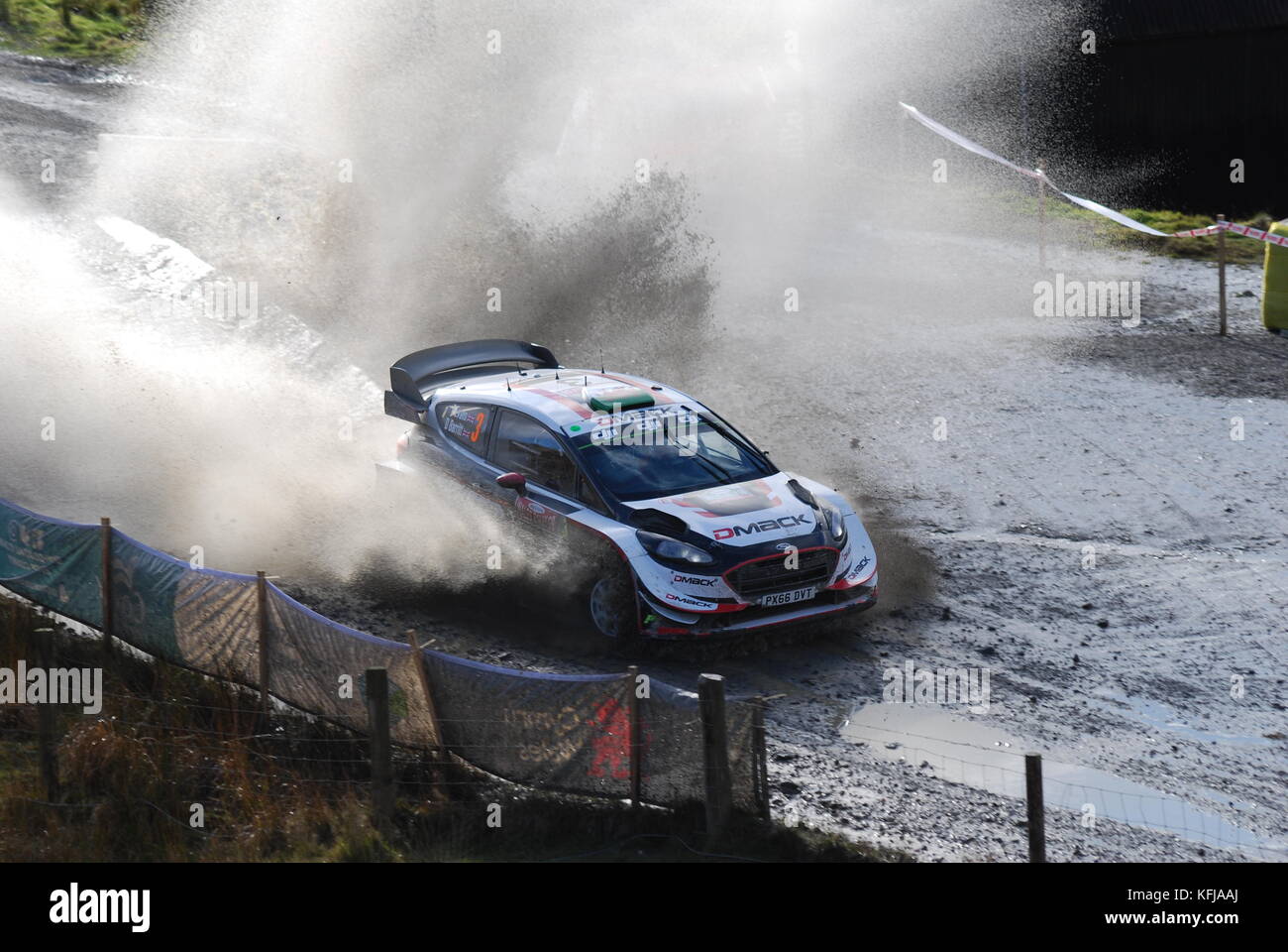 Elfyn Evans - Wales Rally GB gagnant 2017 Banque D'Images