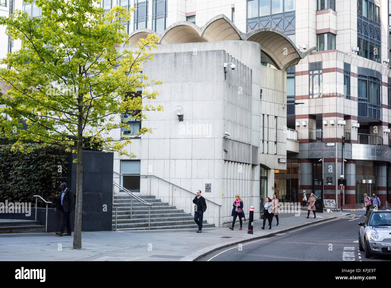 Extension Guildhall par Richard Gilbert Scott, Basinghall Street, City of London, UK Banque D'Images
