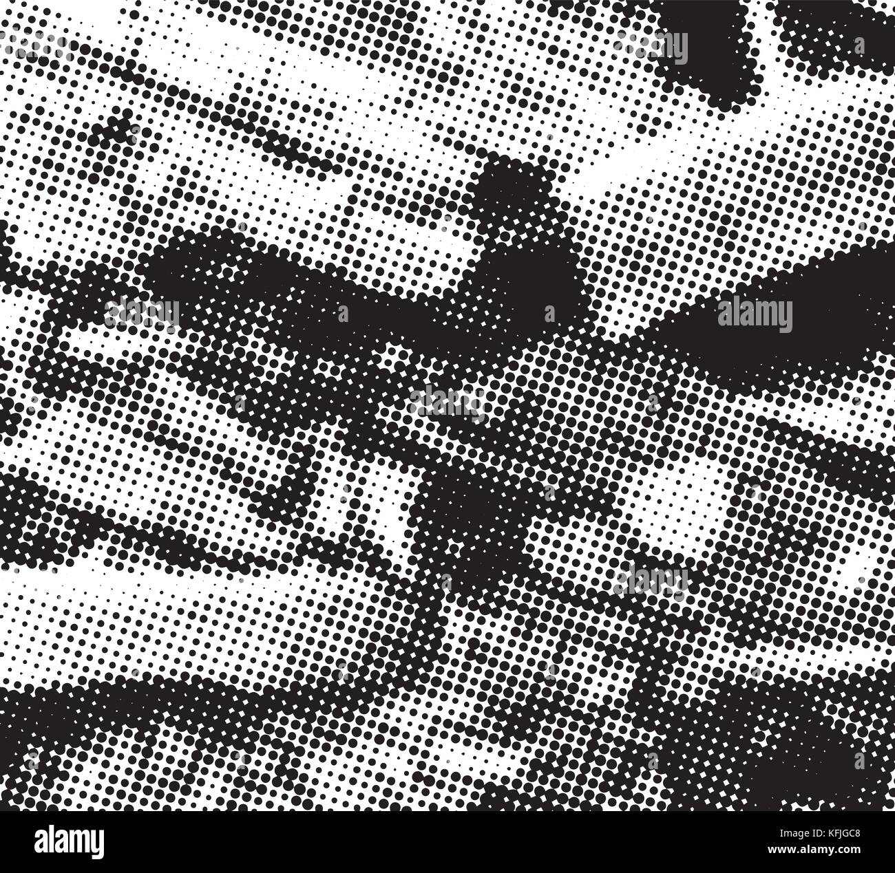 Le noir et blanc grunge texture. abstract background. vector halftone pattern. Illustration de Vecteur