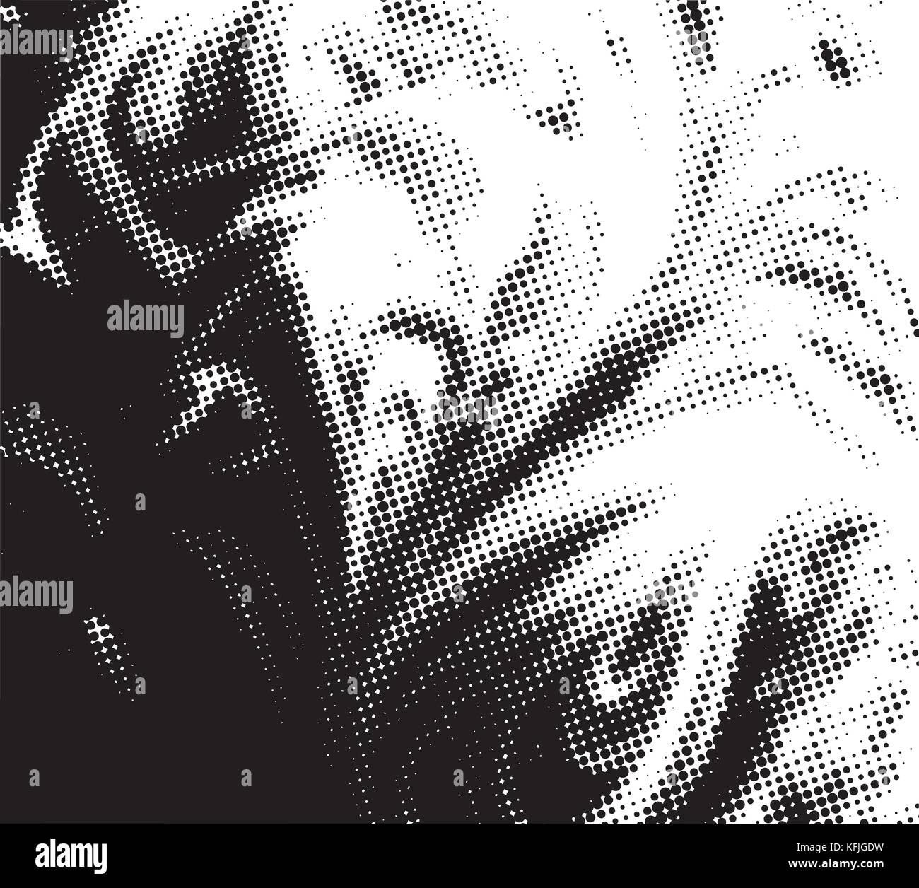 Le noir et blanc grunge texture. abstract background. vector halftone pattern. Illustration de Vecteur