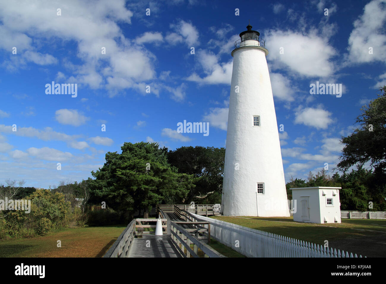Lumière sur l'historique d'Ocracoke Ocracoke Island, Cape Hatteras National Seashore, Caroline du Nord. Banque D'Images