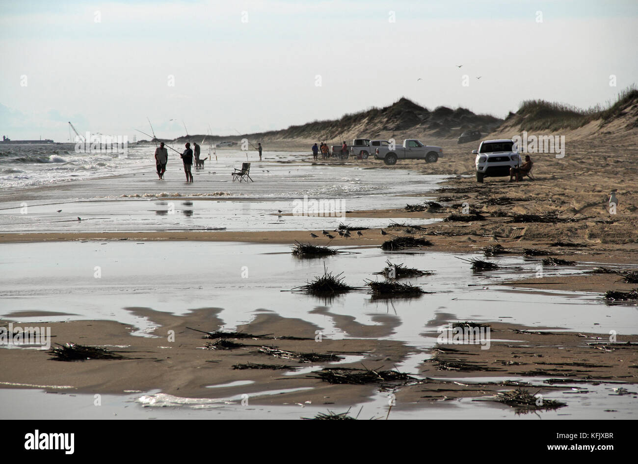 Cape Hatteras National Seashore offre de nombreuses activités de loisirs pour le public, surtout en termes de possibilités de pêche spectaculaire Banque D'Images