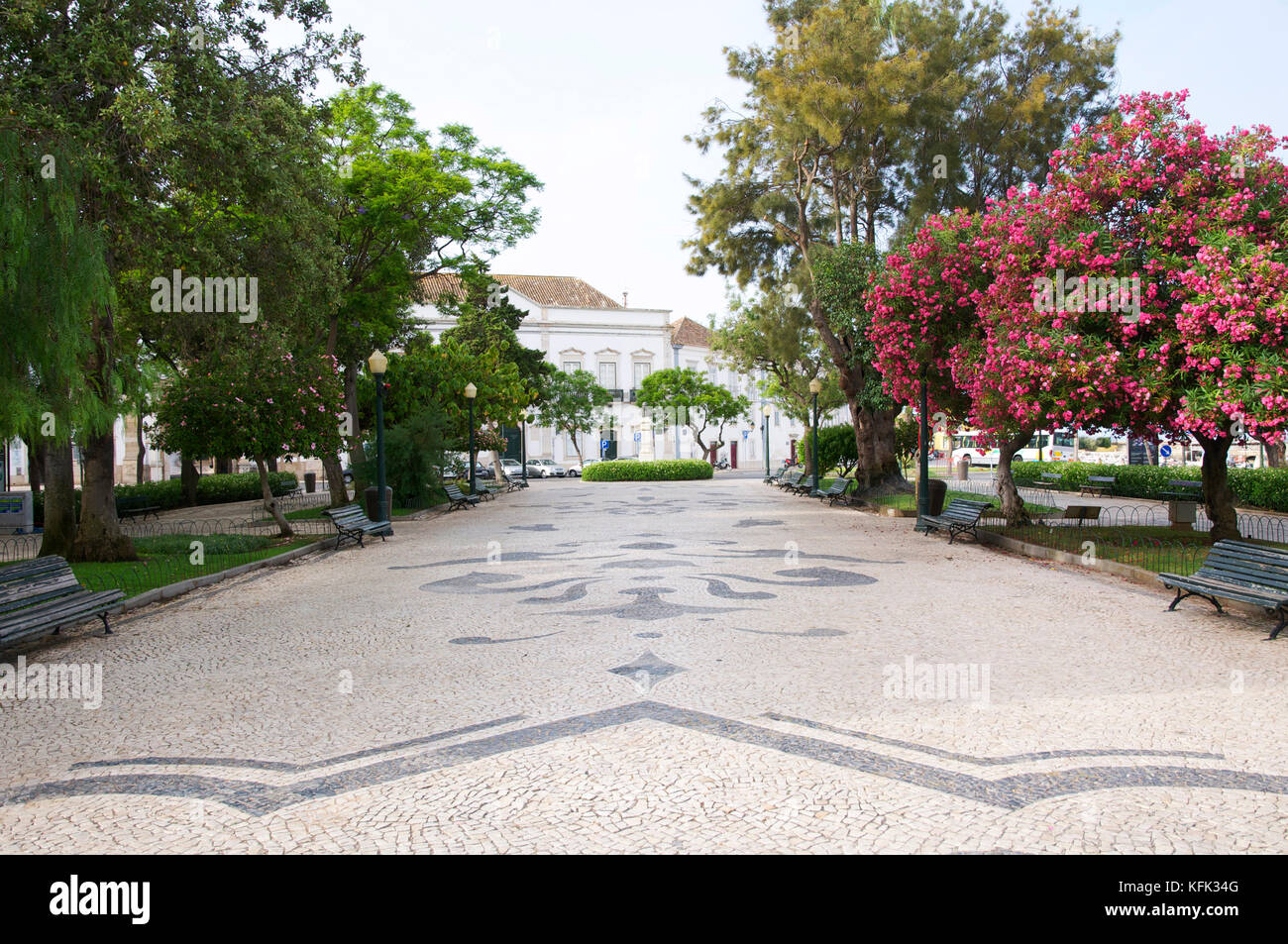 Jardim manuel bivar, Faro Banque D'Images