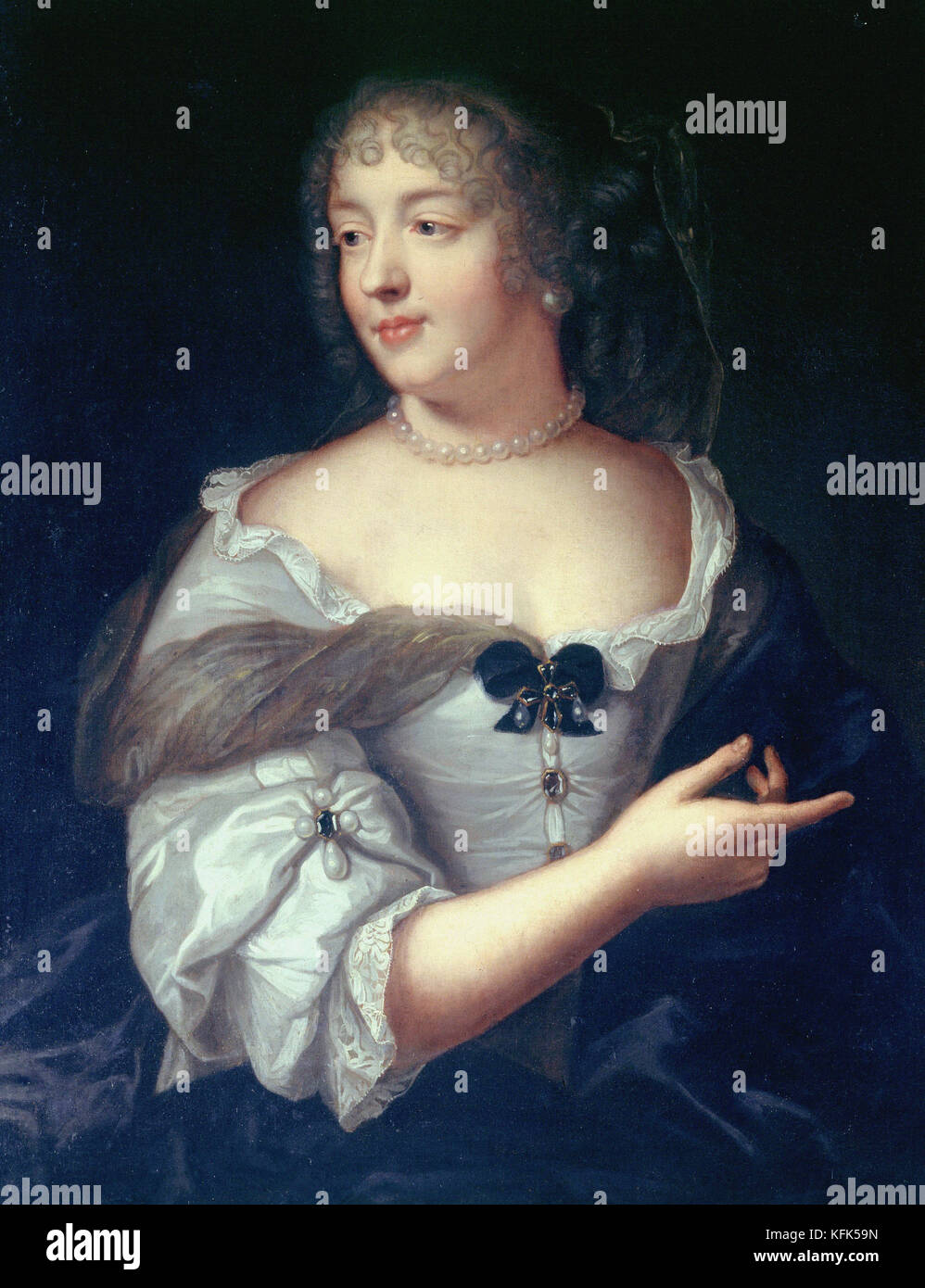 Claude Lefebvre Portrait de Marie de RABUTIN Chantal, Marquise de Sévigné 17e siècle - Musée Carnavalet, Paris Banque D'Images