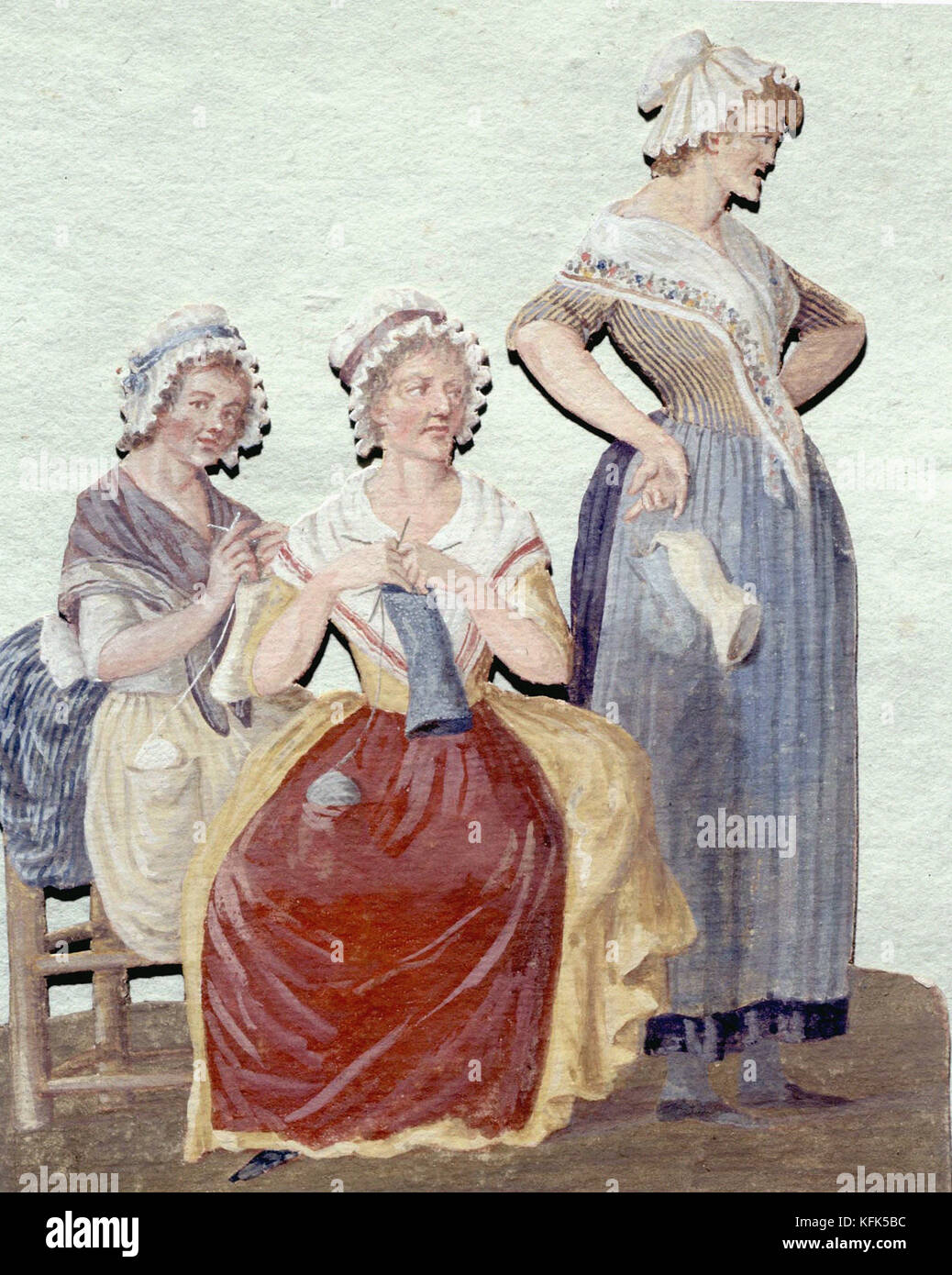 Lesueur Les tricoteuses 1789 - Musée Carnavalet, Paris Banque D'Images