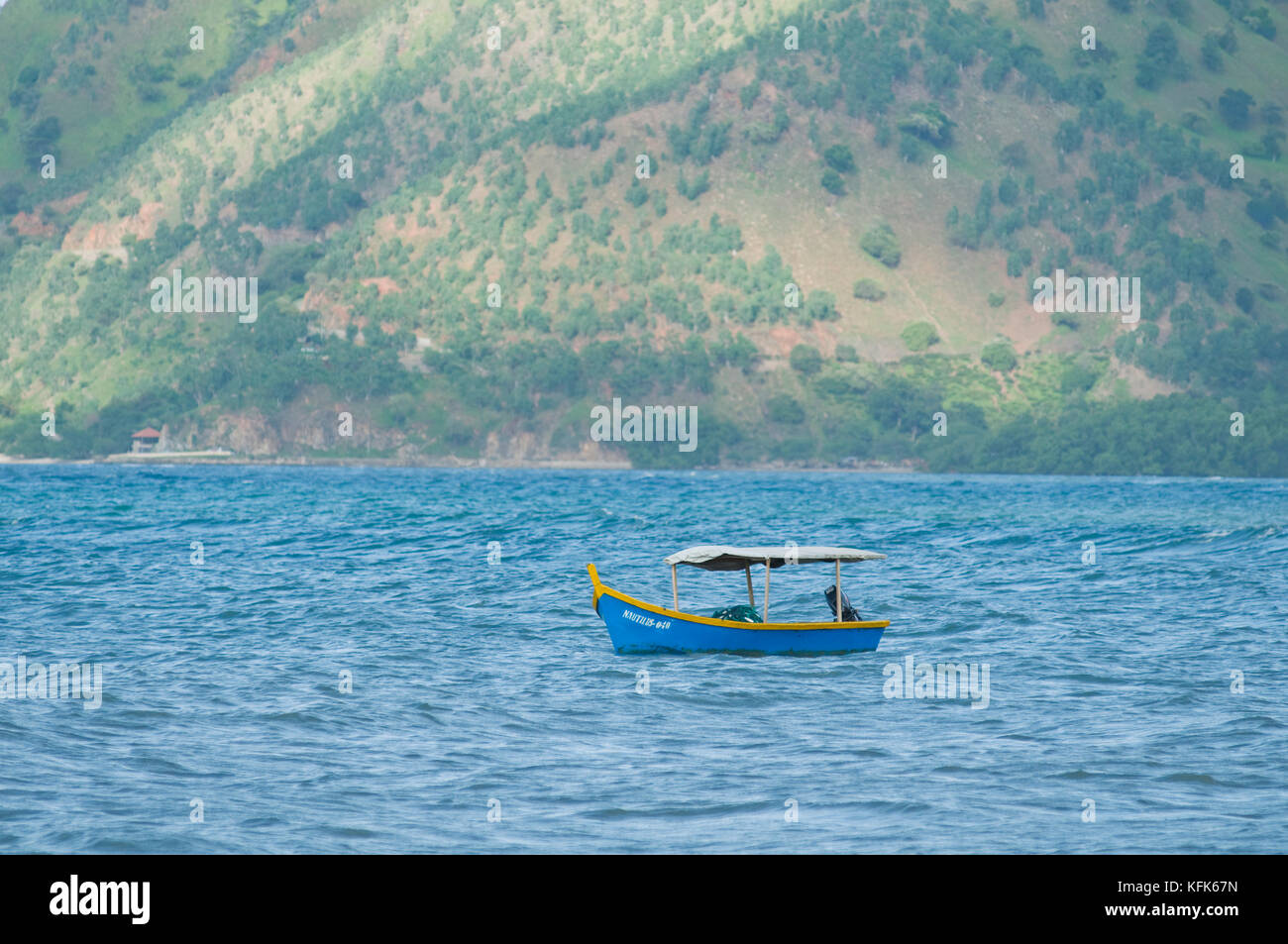 Bateau de pêche à Dili, Timor-Leste (Timor oriental) Banque D'Images