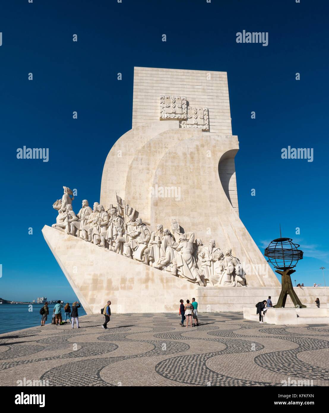 Monument des Découvertes, le Padrão dos Descobrimentos, Belém, Lisbonne, Portugal Banque D'Images