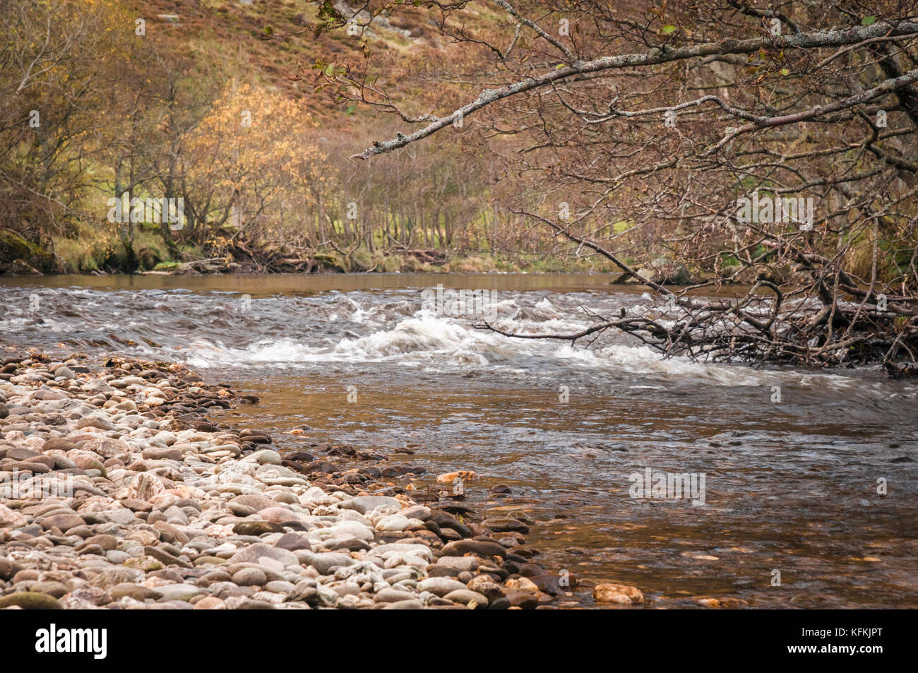 La rivière en amande des sma glen, Perth and Kinross, en Écosse Banque D'Images