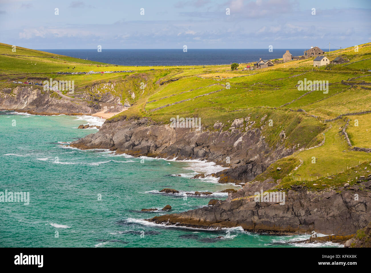 La côte sur la péninsule de Dingle, sur la côte sud-ouest de l'Irlande Banque D'Images