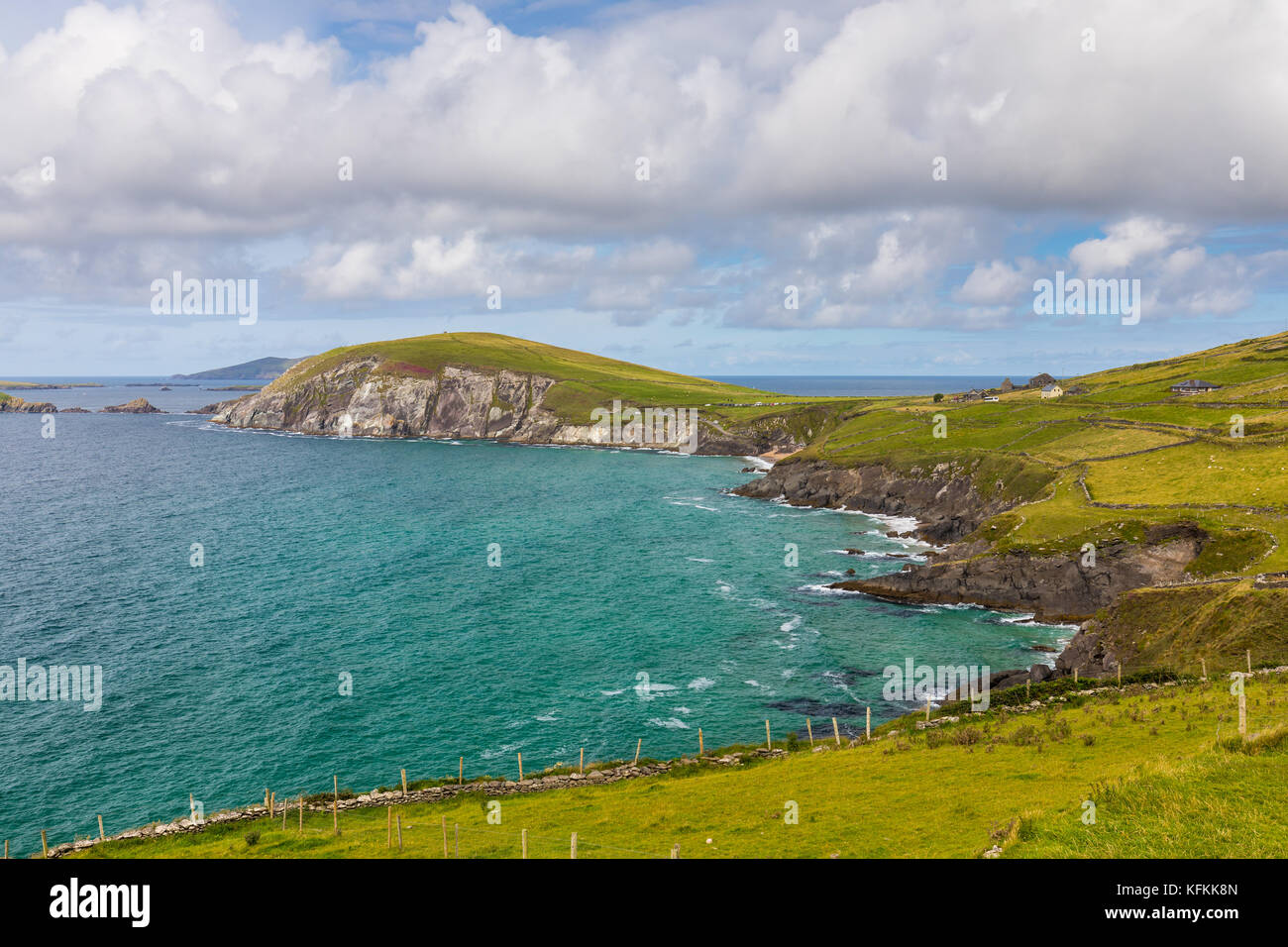 La côte sur la péninsule de Dingle, sur la côte sud-ouest de l'Irlande Banque D'Images