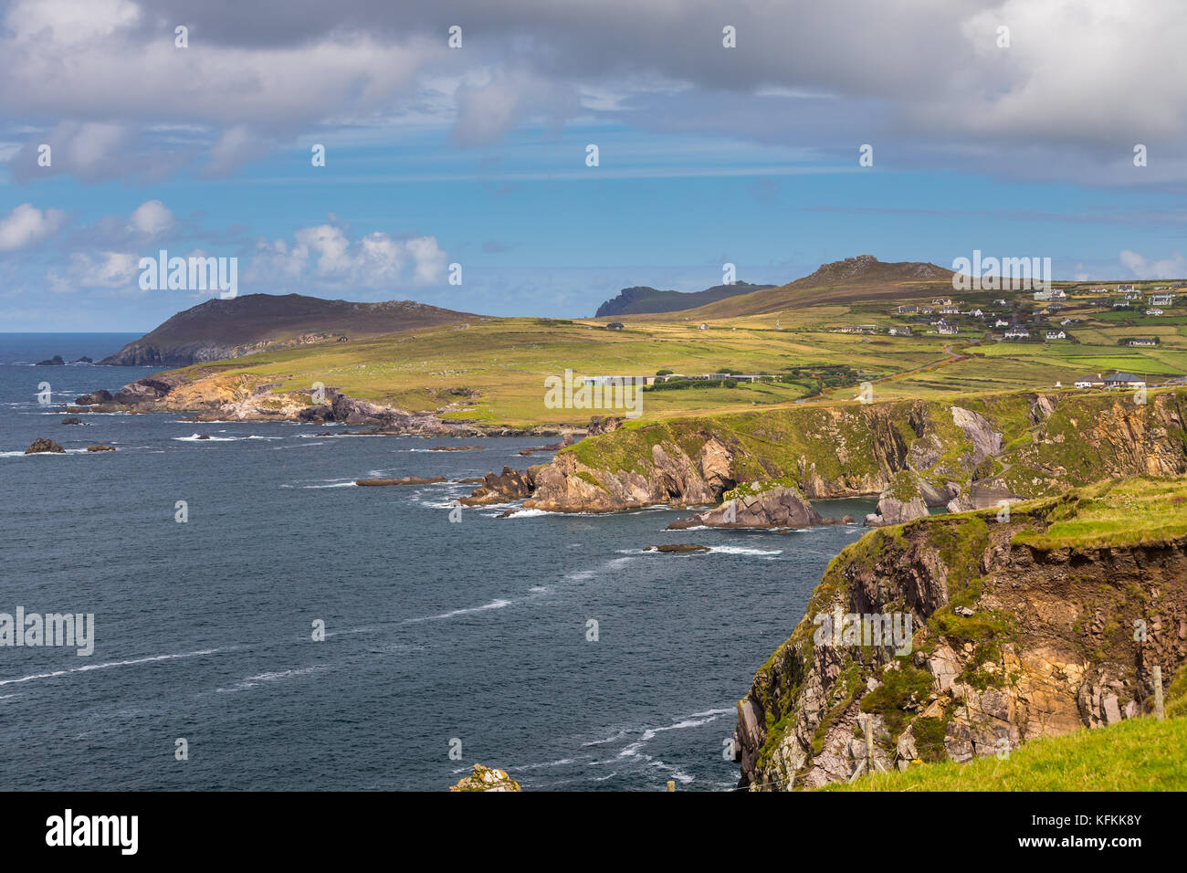 La côte sur la péninsule de Dingle, sur la côte sud-ouest de l'Irlande Banque D'Images