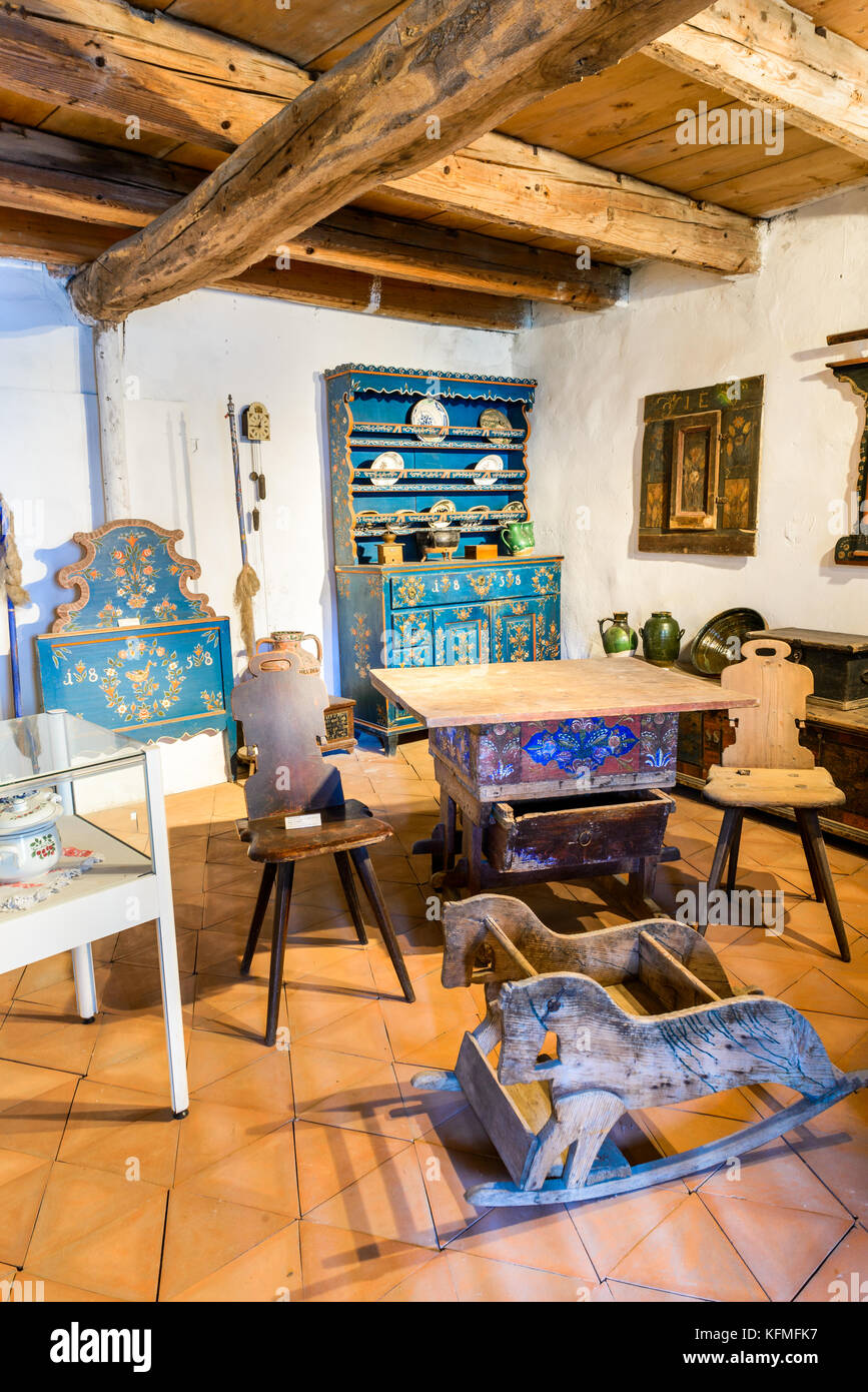 Forteresse prejmer, Roumanie - 23 février 2014 : les chevaliers teutoniques construit la forteresse tartlau en 1212, le comté de Brasov, en Transylvanie. Banque D'Images