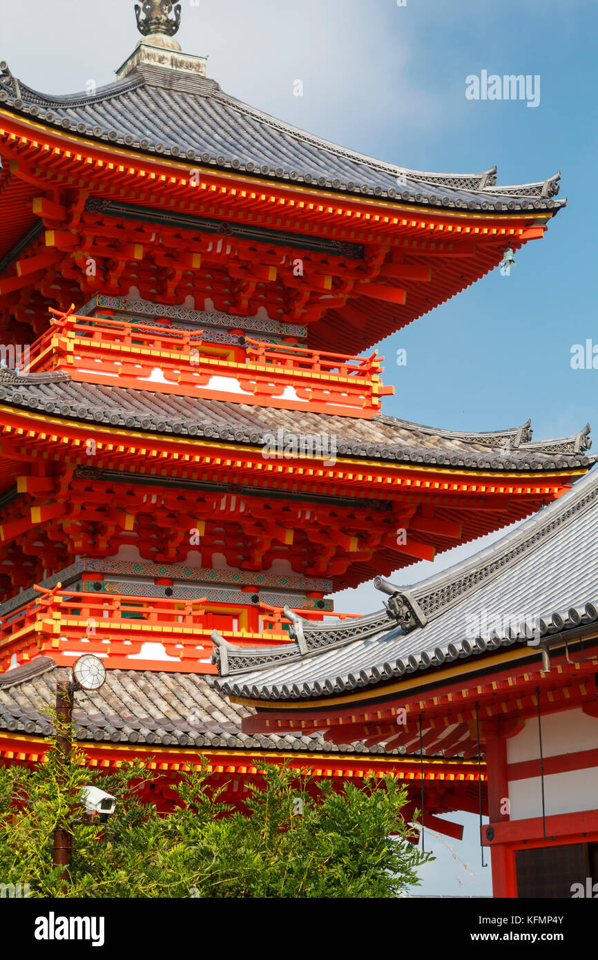 Temple Kiyomizu-dera, un temple bouddhiste indépendant dans l'est de Kyoto, Japon Banque D'Images
