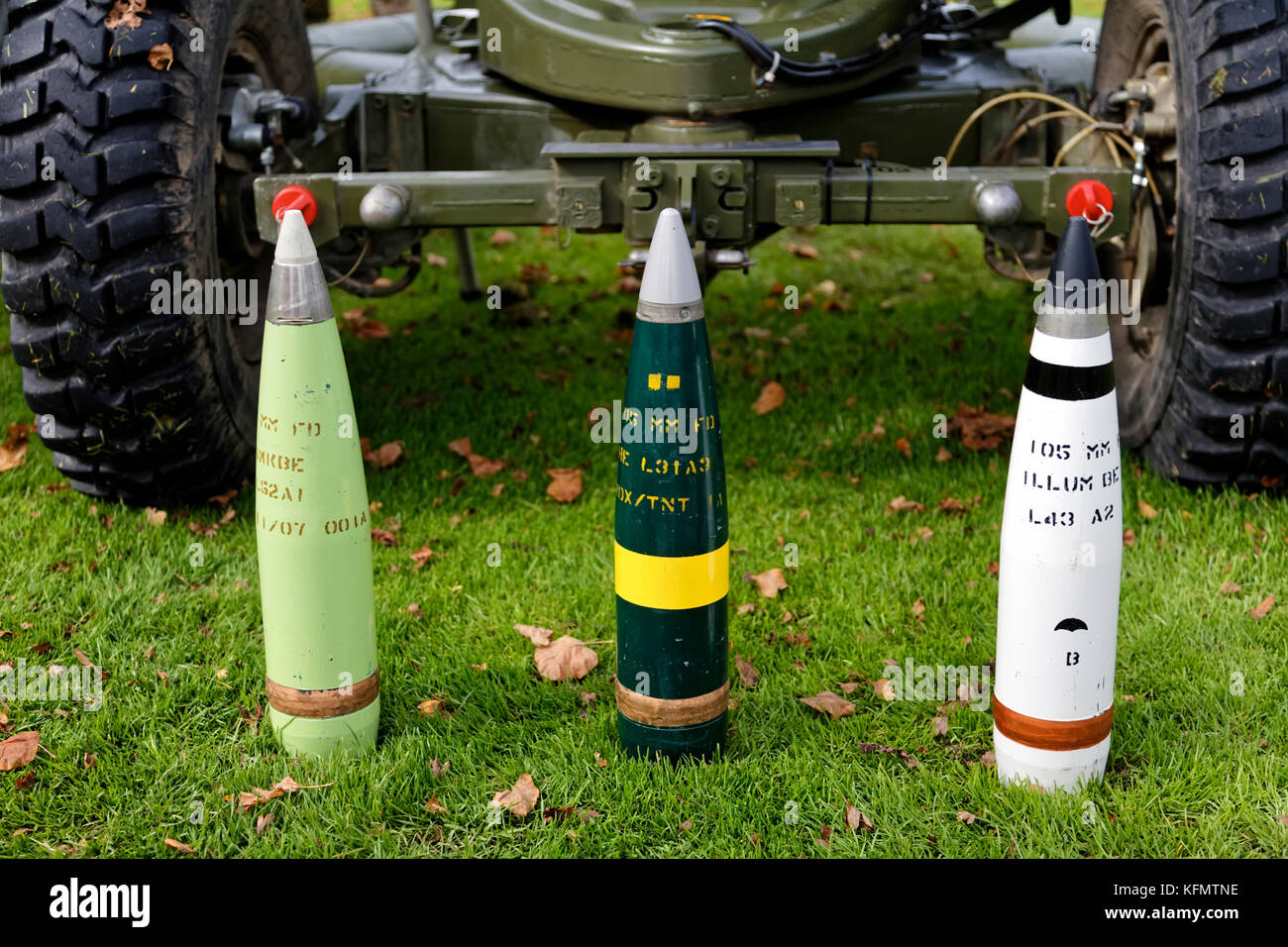 Une armée britannique L118, 105mm canon léger, à l'affiche au spectaculaire militaire 2017 Longleat Banque D'Images