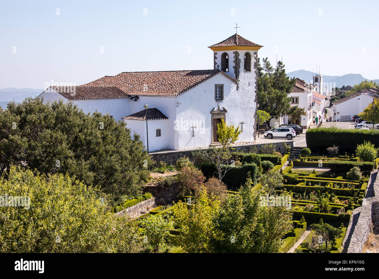Marvão Musée Municipal et l'église Igreja de São Tiago, Portugal Banque D'Images