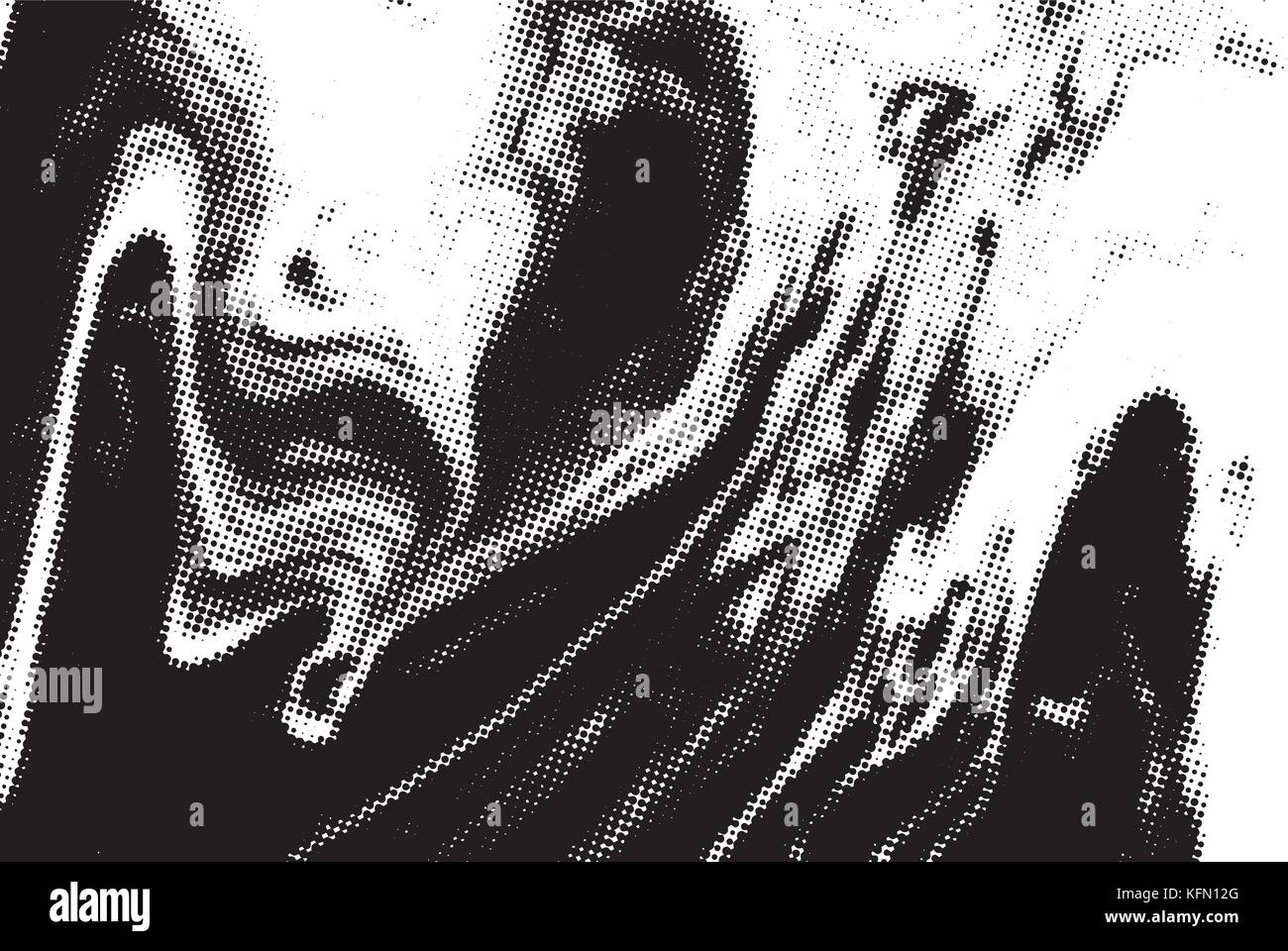 Le noir et blanc grunge texture. abstract background. vector halftone pattern. Illustration de Vecteur