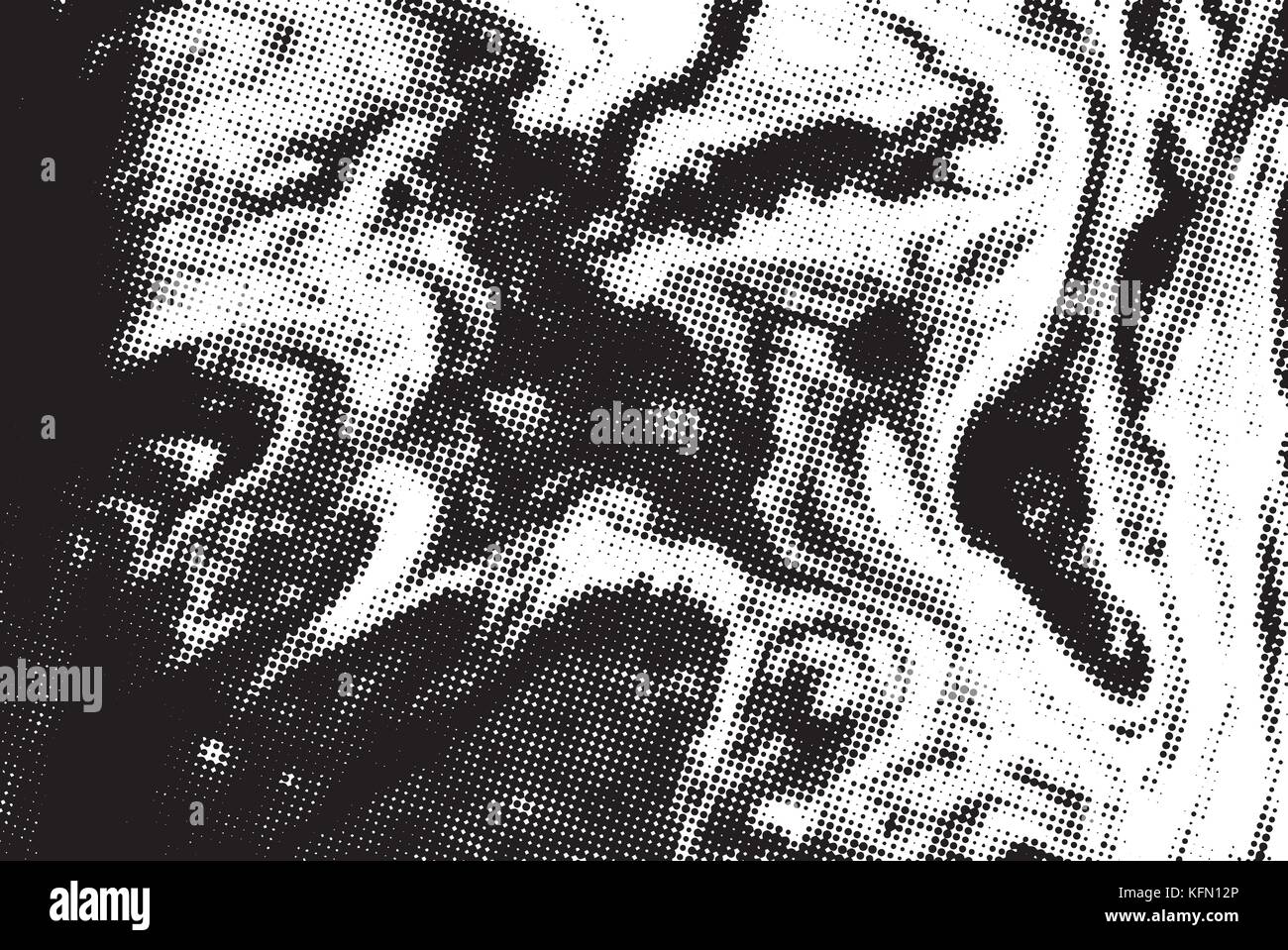 Le noir et blanc grunge texture. abstract background. vector halftone pattern. Illustration de Vecteur