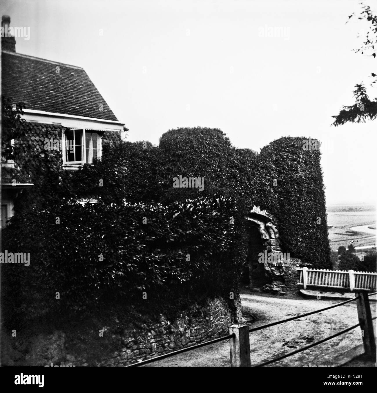 Sussex Royaume-Uni, photographies d'un autre siècle, vers 1900. Villes et villages et paysages Banque D'Images