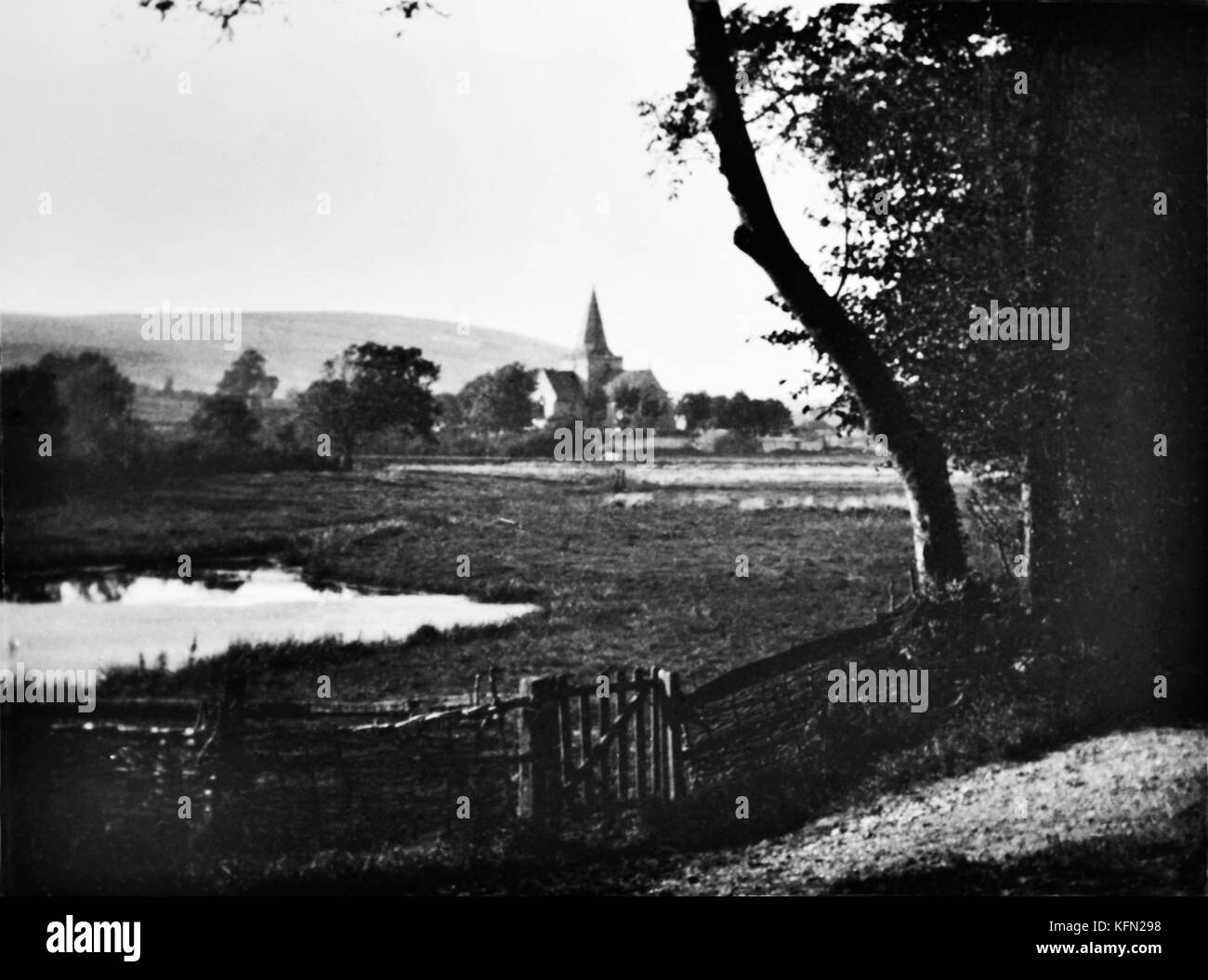 Sussex Royaume-Uni, photographies d'un autre siècle, vers 1900. Villes et villages et paysages Banque D'Images