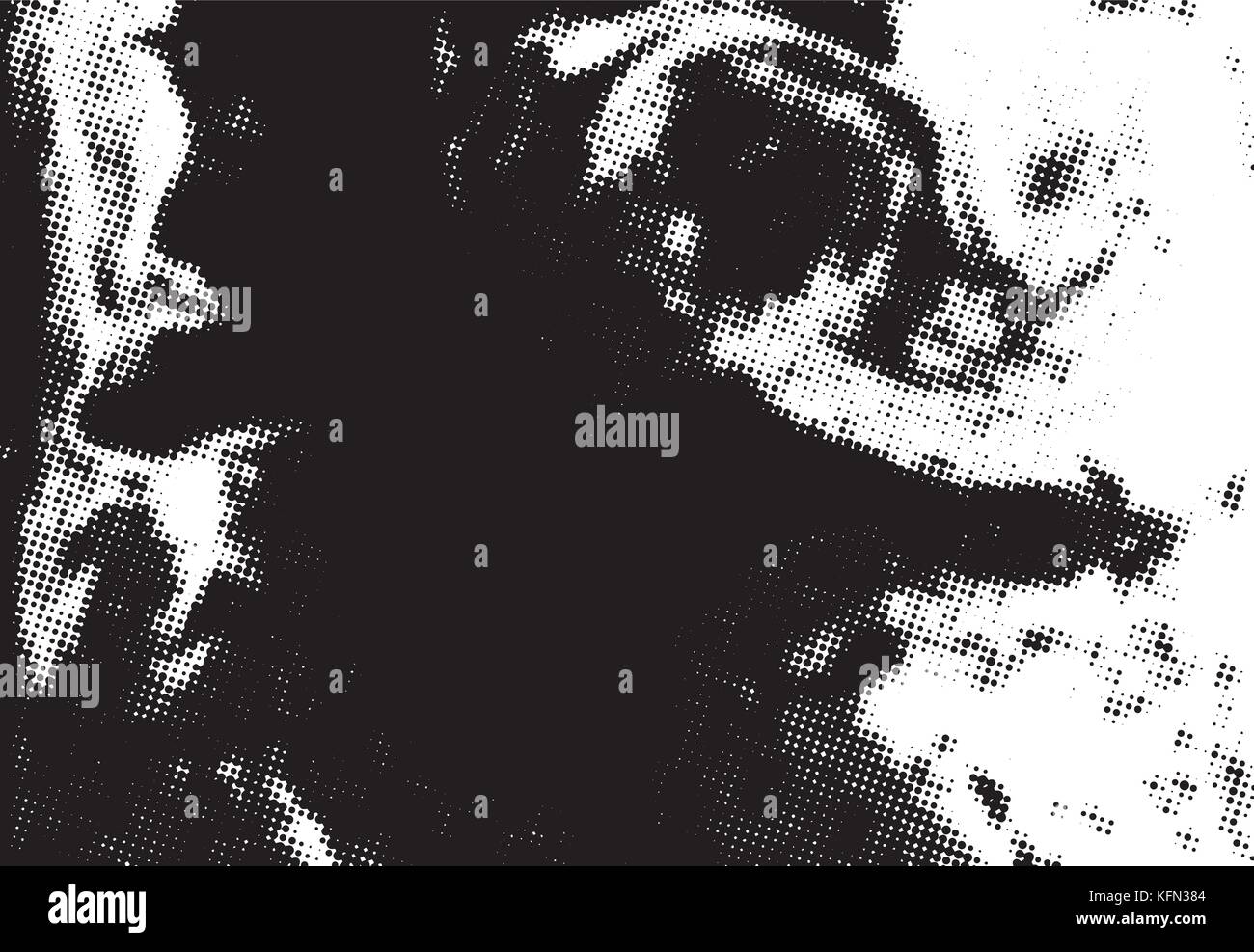 Le noir et blanc grunge texture. abstract background. vector halftone pattern. Illustration de Vecteur