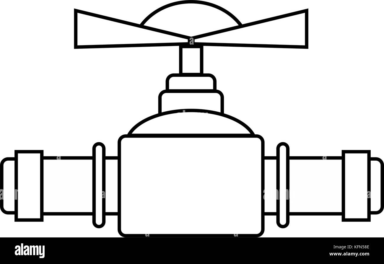 Tube de plomberie en ligne matériel de réparation construction Illustration de Vecteur