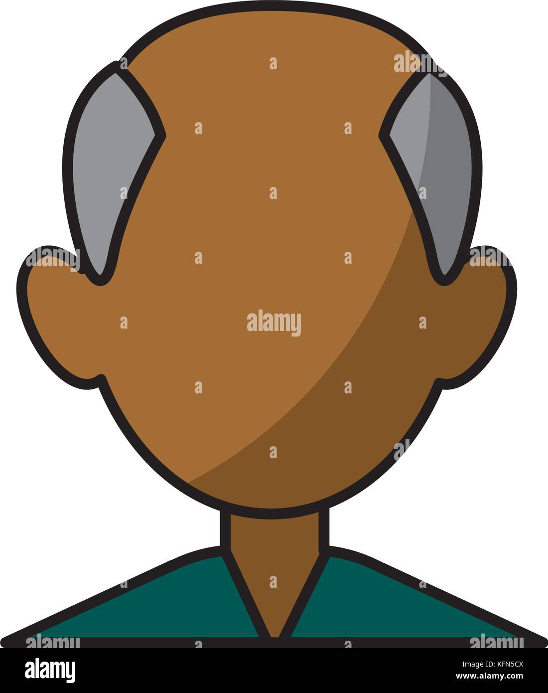 Avatar sans visage homme Illustration de Vecteur